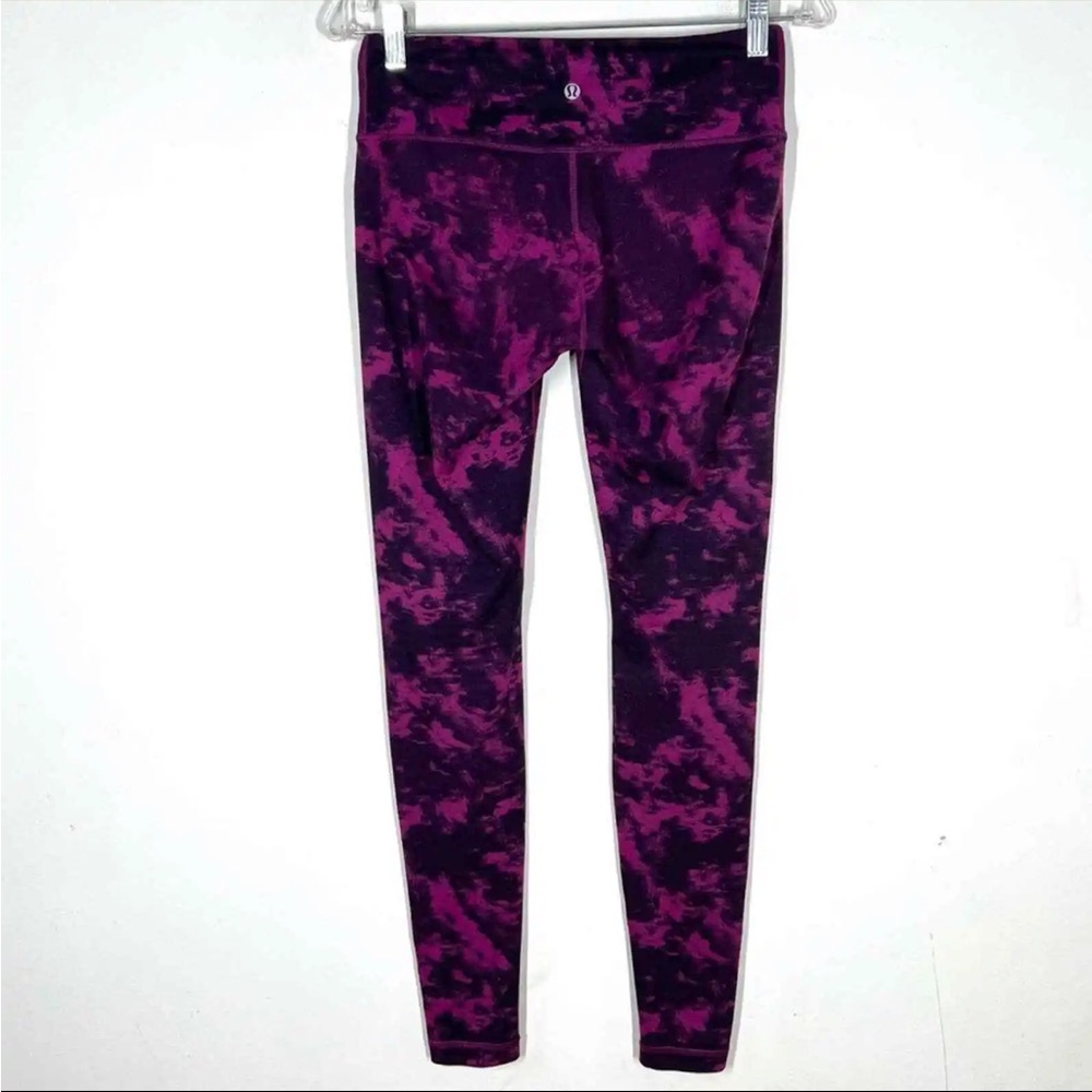 Lulu lemon wunder under tie die leggings size 6